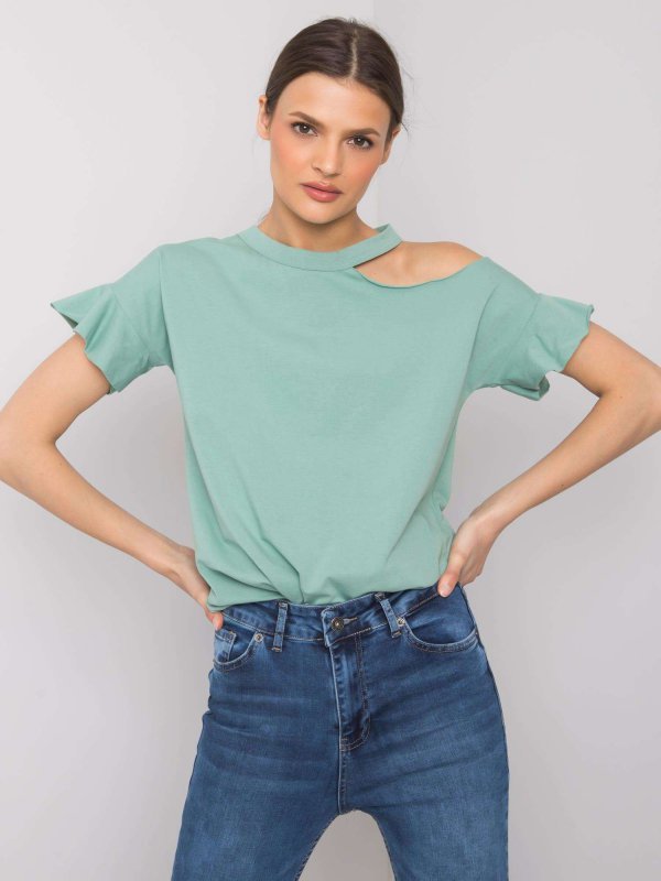Bluzka-FA-BZ-6946.93P-pistacjowy rozmiar - ONE SIZE
