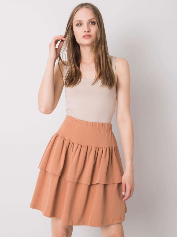Spódnica-FA-SD-7036.49-camelowy rozmiar - ONE SIZE