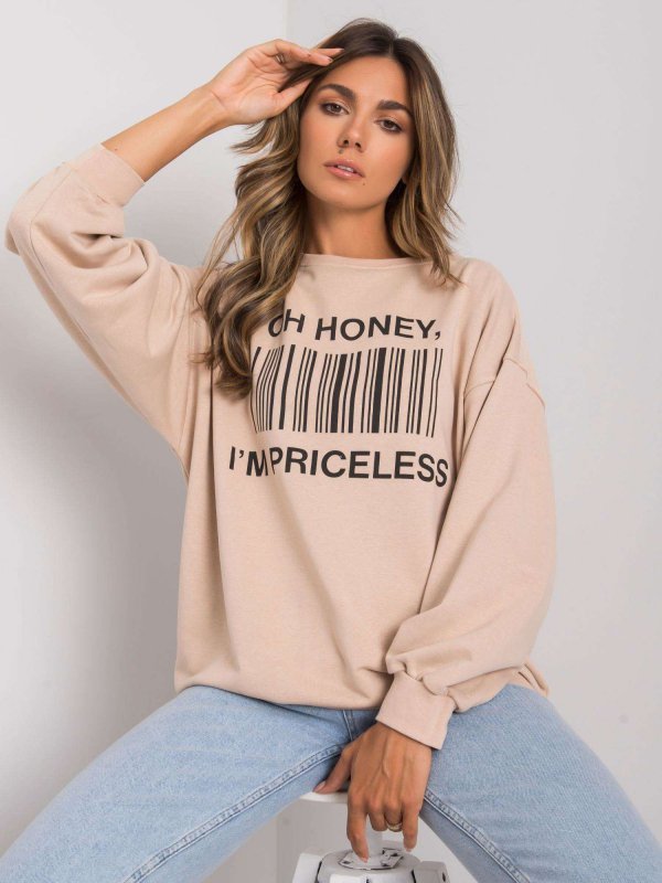 Bluza-EM-BL-536/1.13-beżowy rozmiar - L/XL