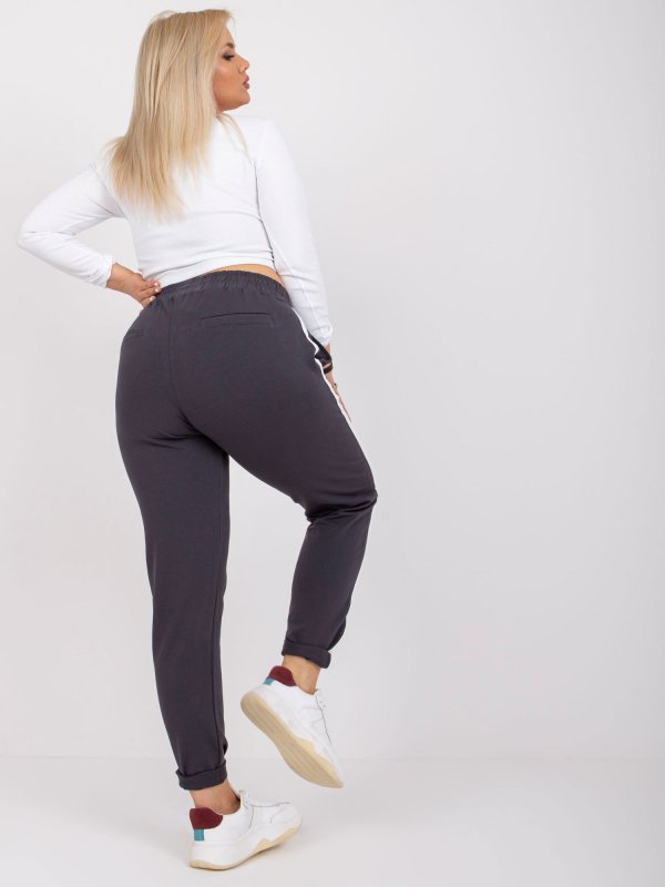 Spodnie dresowe-RV-DR-6643.95-grafitowy rozmiar - XL