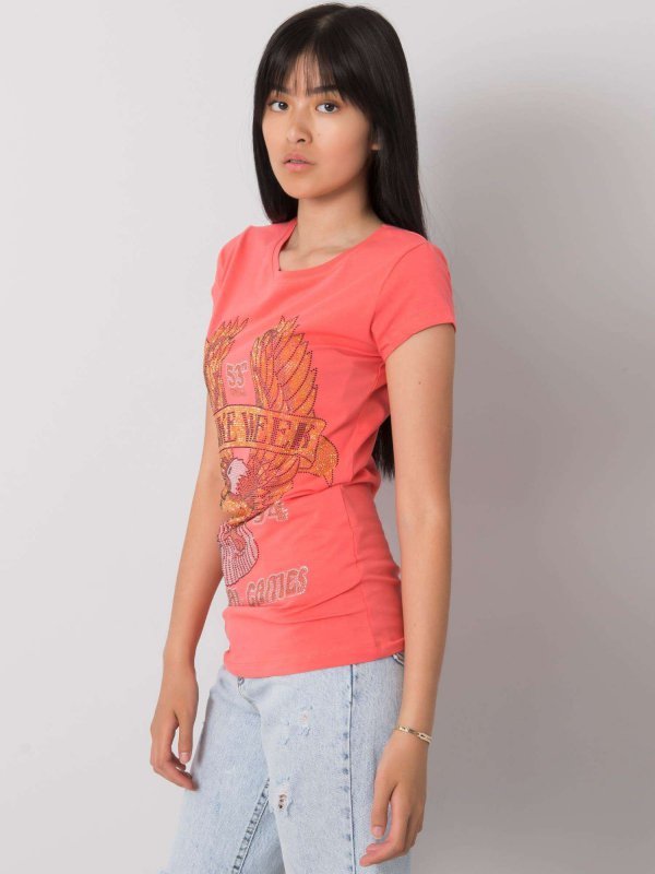 T-shirt-EM-TS-ES-21-533.16-koralowy rozmiar - S