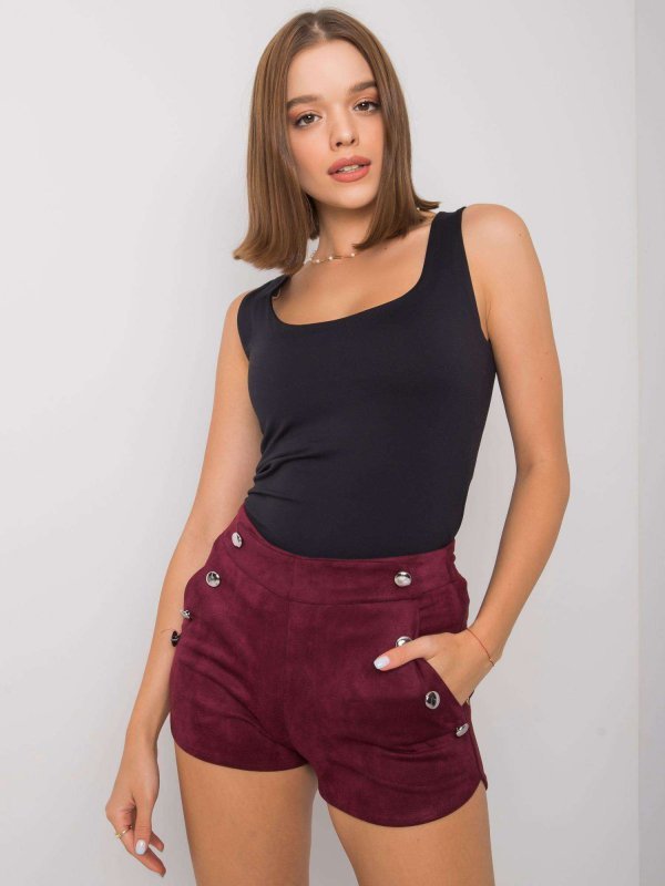Szorty-CHA-SN-1257.89P-bordowy rozmiar - L/XL