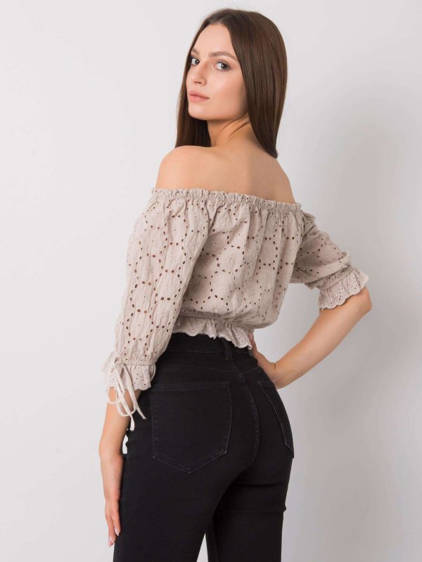 Top-TW-TP-BI-25455.43-beżowy rozmiar - S