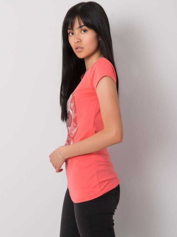 T-shirt-EM-TS-ES-21-532.18-koralowy rozmiar - S
