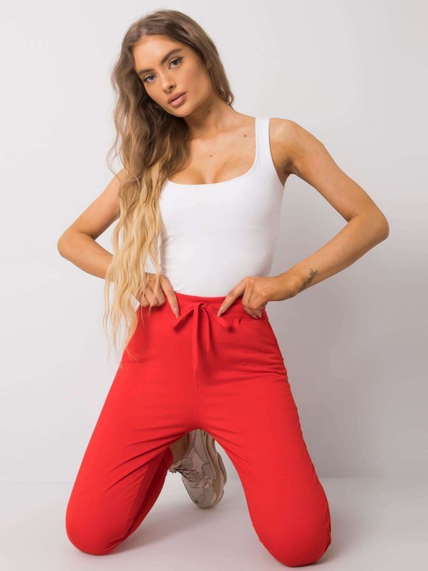 Spodnie dresowe-TO-DR-1601003.24-czerwony rozmiar - L