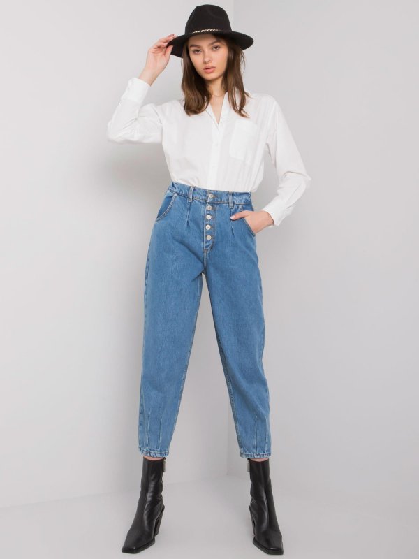 Spodnie jeans-MR-SP-5180.35-niebieski rozmiar - 26