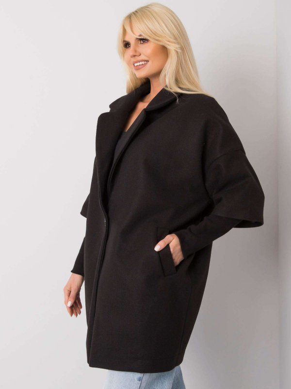 Płaszcz-CHA-PL-0409.30X-czarny rozmiar - S/M