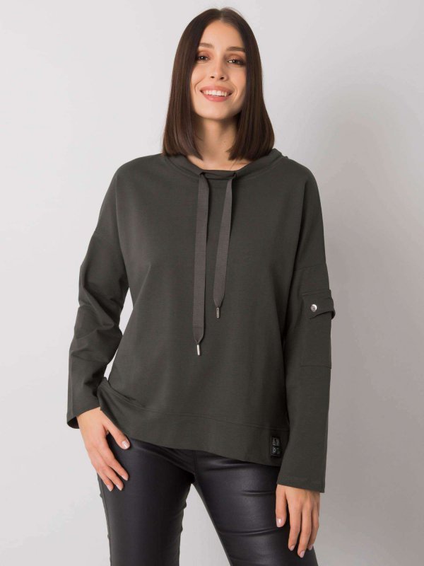 Bluzka-RV-BZ-7228.64-ciemny khaki rozmiar - ONE SIZE