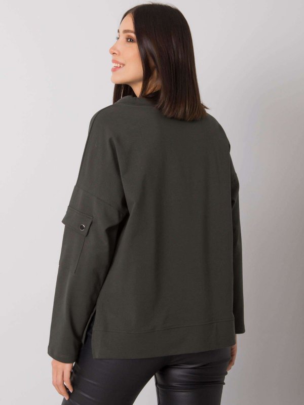Bluzka-RV-BZ-7228.64-ciemny khaki rozmiar - ONE SIZE