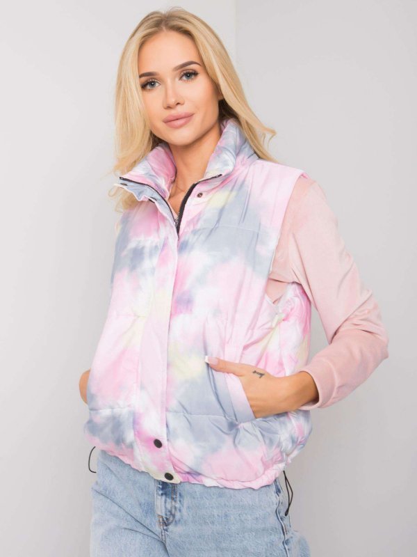Kamizelka-DHJ-KZ-1855.30X-szaro-różowy rozmiar - 2XL