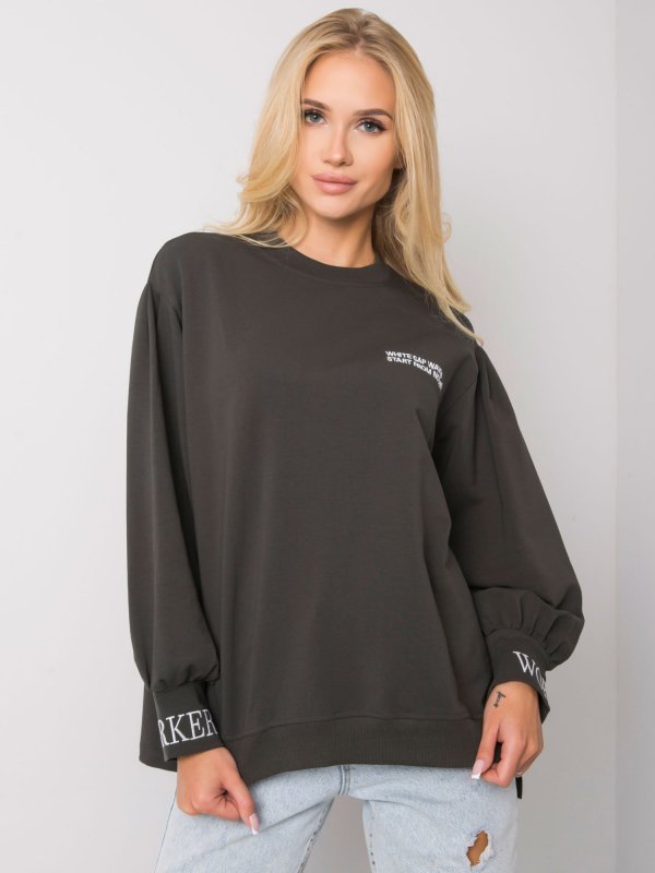 Bluza-RV-BL-7164.51P-ciemny khaki rozmiar - ONE SIZE