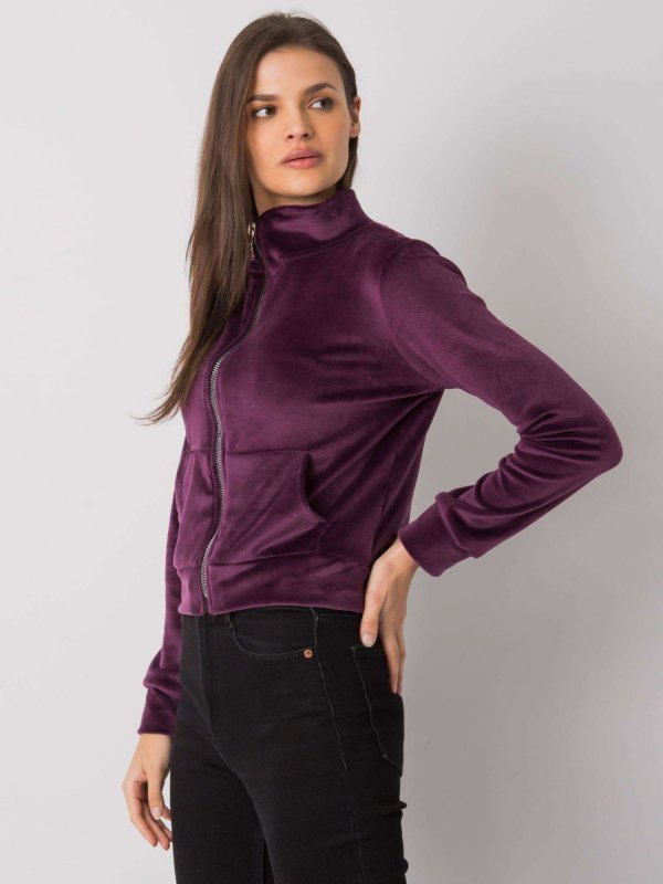 Bluza-RV-BL-7303.98P-ciemny fioletowy rozmiar - L/XL