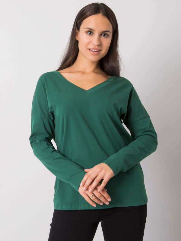 Bluzka-RV-BZ-7315.39X-ciemny zielony rozmiar - L/XL