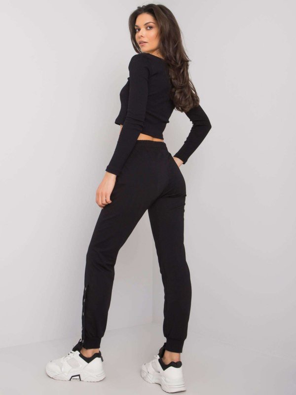 Spodnie dresowe-RV-DR-7365.17P-czarny rozmiar - L/XL