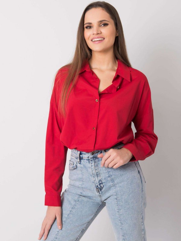 Koszula-EM-KS-004.42-ciemny czerwony rozmiar - ONE SIZE