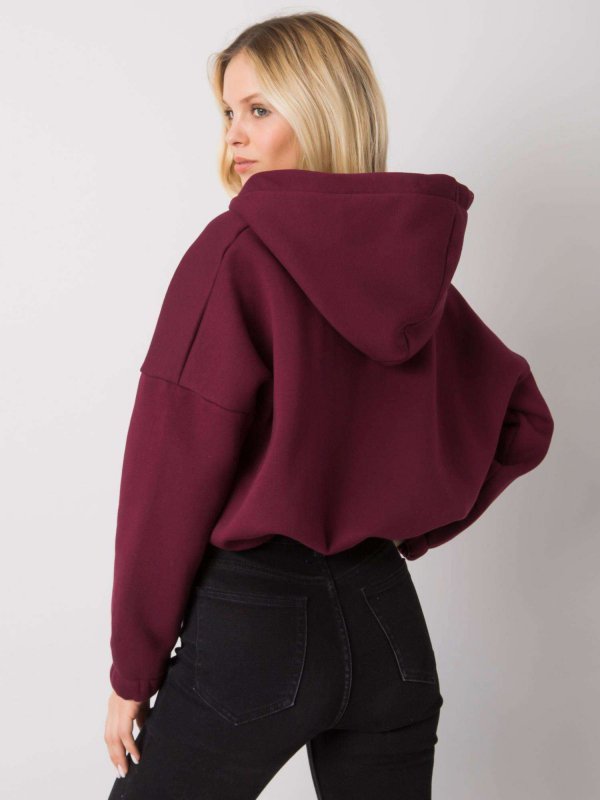 Bluza-RV-BL-7366.31-bordowy rozmiar - L/XL