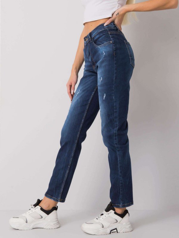 Spodnie jeans-MT-SP-1210.39P-ciemny niebieski rozmiar - 28