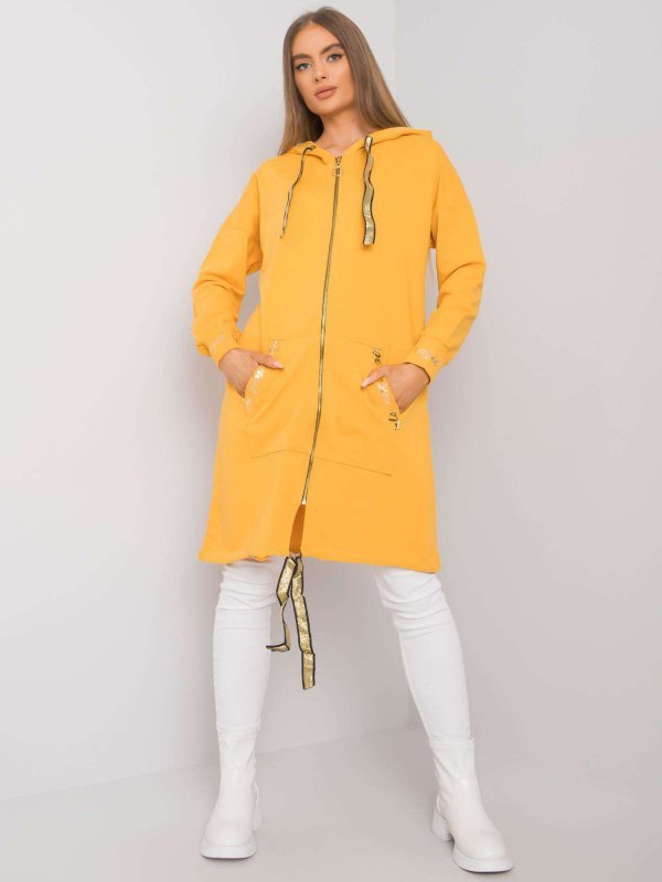 Bluza-RV-BL-6782.91-ciemny żółty rozmiar - S/M