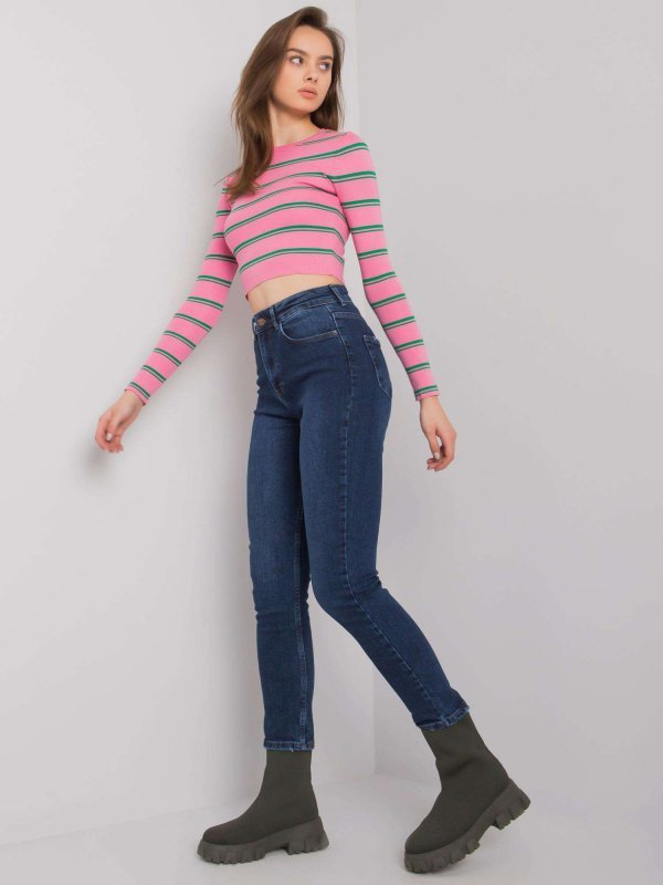 Spodnie jeans-MR-SP-251.60P-ciemny niebieski rozmiar - 25