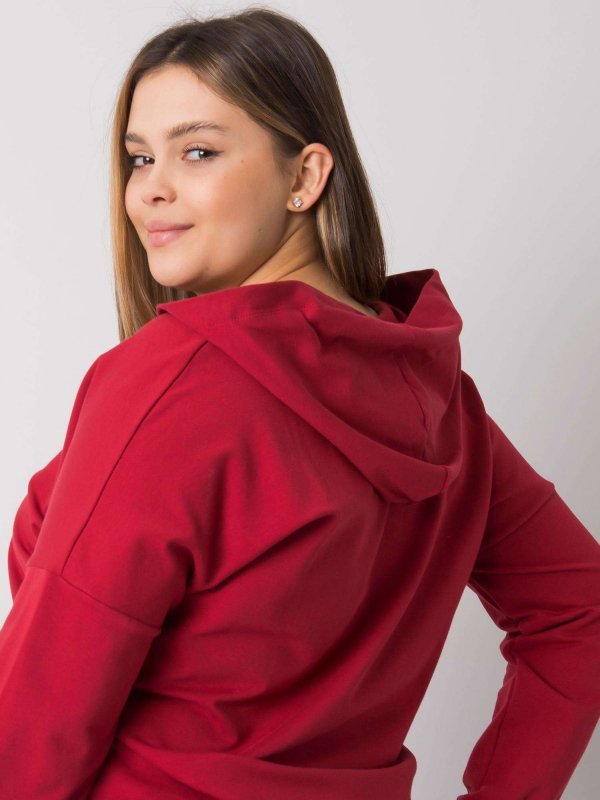 Bluza-RV-BL-7179.27-bordowy rozmiar - ONE SIZE