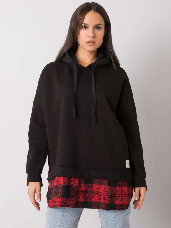 Bluza-RV-BL-7312.14-czarno-czerwony rozmiar - L/XL