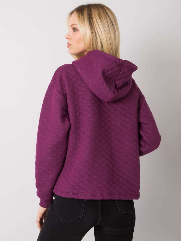 Bluza-RV-BL-7449.66-ciemny fioletowy rozmiar - S/M