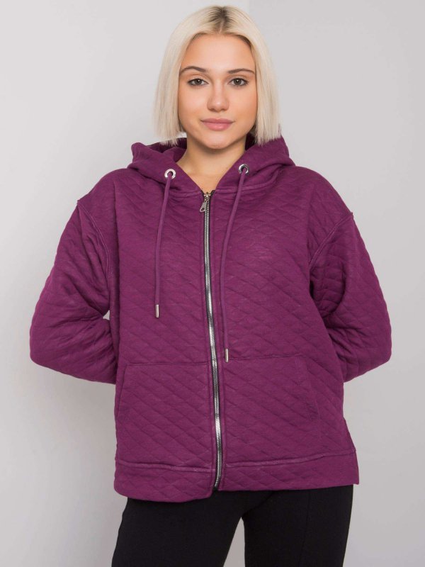 Bluza-RV-BL-7451.23-ciemny fioletowy rozmiar - L/XL
