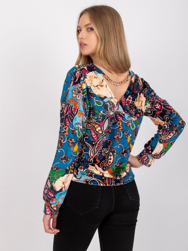 Bluzka-DHJ-BZ-6550-3.14P-ciemny niebieski rozmiar - ONE SIZE