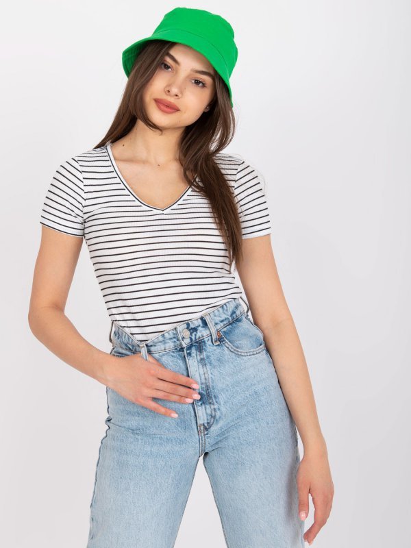 Bluzka-TW-BZ-BL-005.39X-biało-czarny rozmiar - XL
