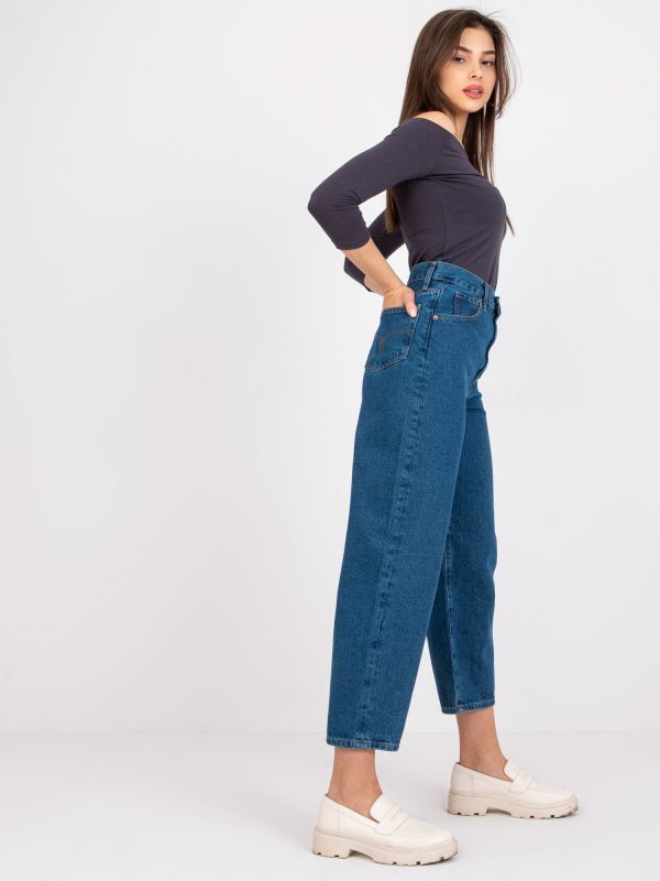 Spodnie jeans-RO-SP-2503.64-ciemny niebieski rozmiar - 36