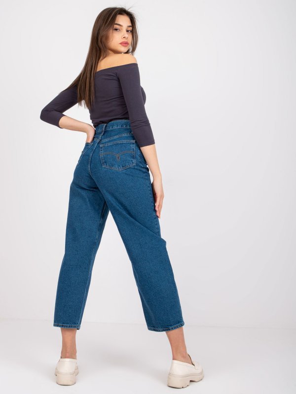 Spodnie jeans-RO-SP-2503.64-ciemny niebieski rozmiar - 36