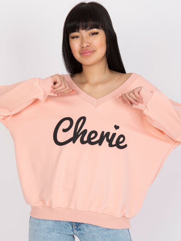 Bluza-FA-BL-7754.55P-brzoskwiniowy rozmiar - ONE SIZE