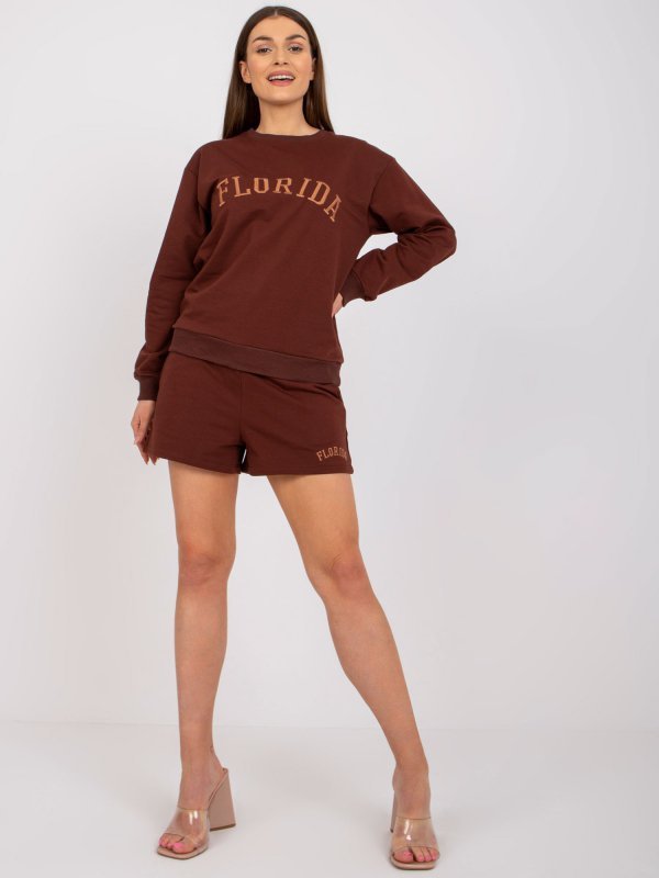 Komplet-FA-KMPL-7676.32-ciemny brązowy rozmiar - L/XL