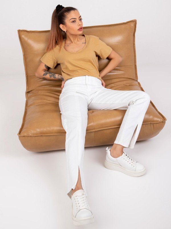 T-shirt-TW-TS-1002.28X-camelowy rozmiar - 2XL
