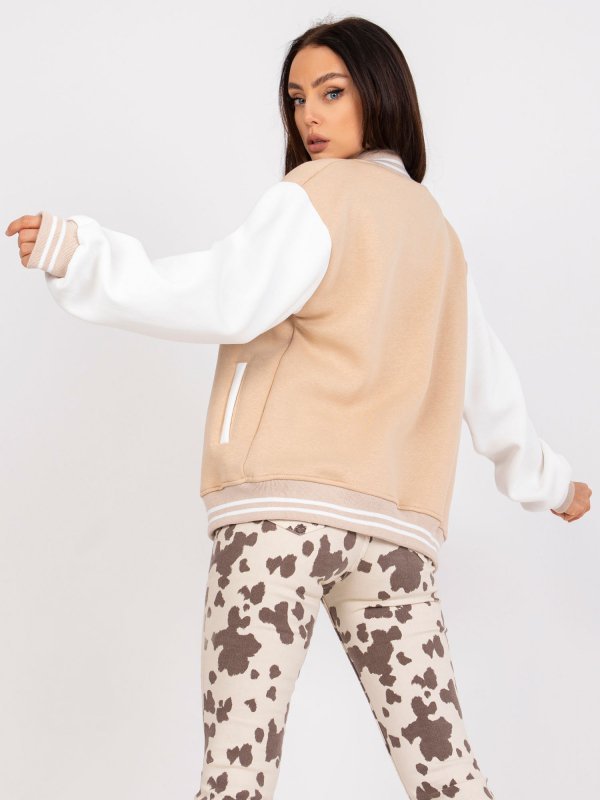 Bluza-EM-BL-697.88-beżowy rozmiar - L/XL