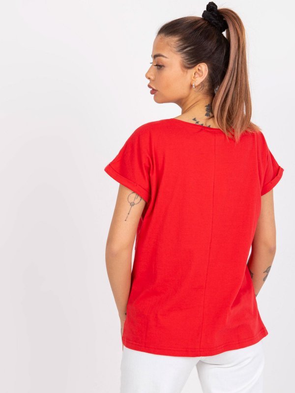 T-shirt-TW-TS-1001.30X-czerwony rozmiar - S