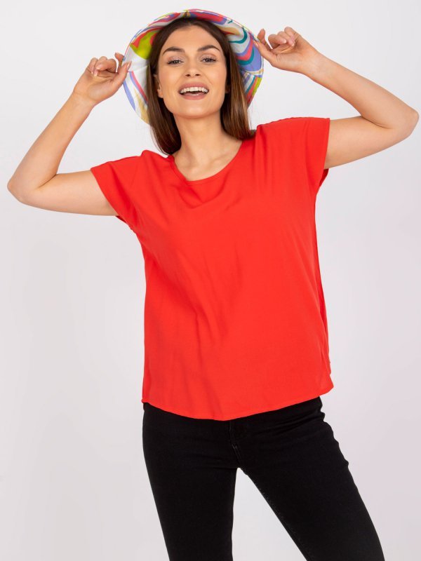 Bluzka-D73761W10978G-czerwony rozmiar - M