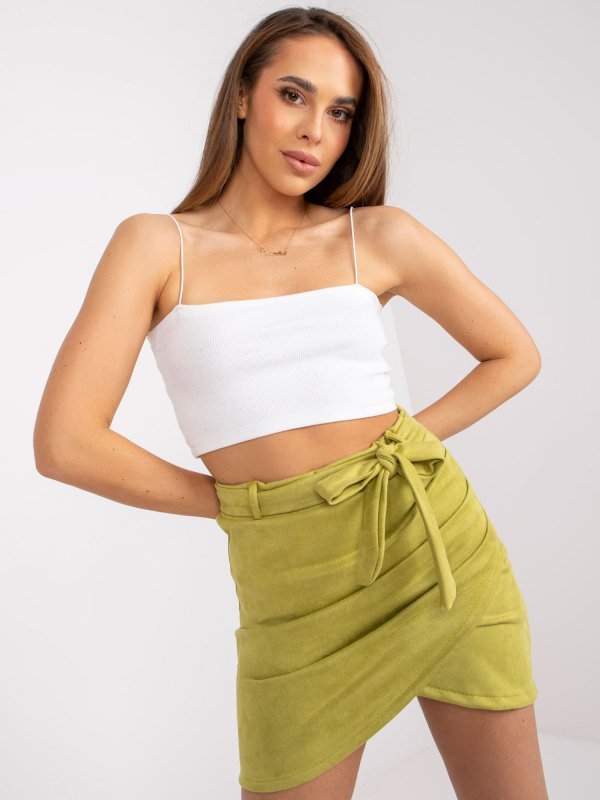 Spódnica-DHJ-SD-15680.28X-limonkowy rozmiar - XL