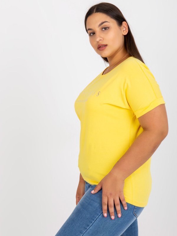 T-shirt-RV-TS-7776.02P-żółty rozmiar - ONE SIZE