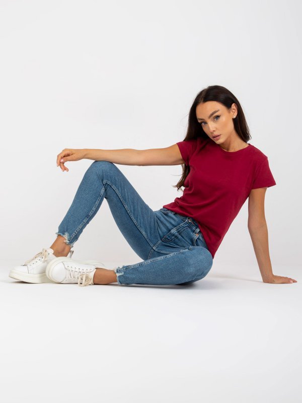 T-shirt-B-013.25P-bordowy rozmiar - XL