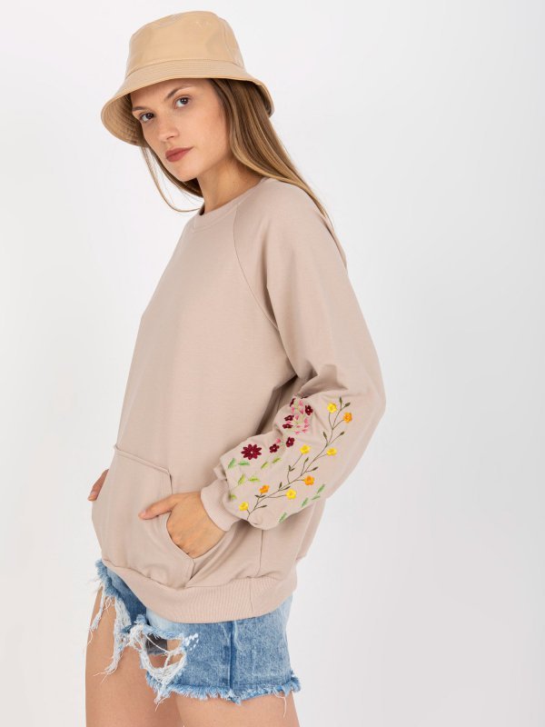 Bluza-RV-BL-8061.97-beżowy rozmiar - S/M