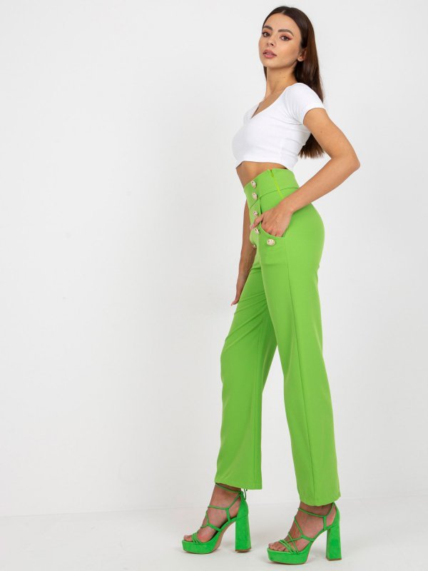 Spodnie-DHJ-SP-16008.01X-jasny zielony rozmiar - 2XL