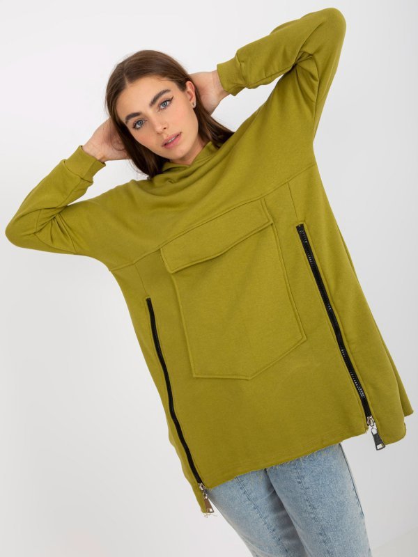 Bluza-FA-BL-8114.42P-oliwkowy rozmiar - ONE SIZE