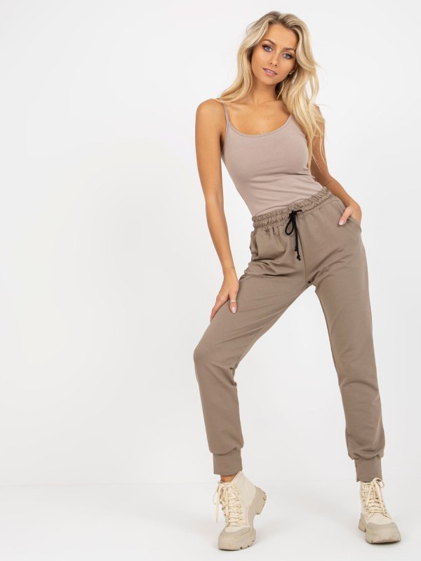 Spodnie-LK-SP-508922.05-ciemny bezowy rozmiar - L/XL