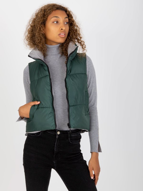 Kamizelka-NM-KZ-D2-3836-33/-61.43P-ciemny zielony rozmiar - XL