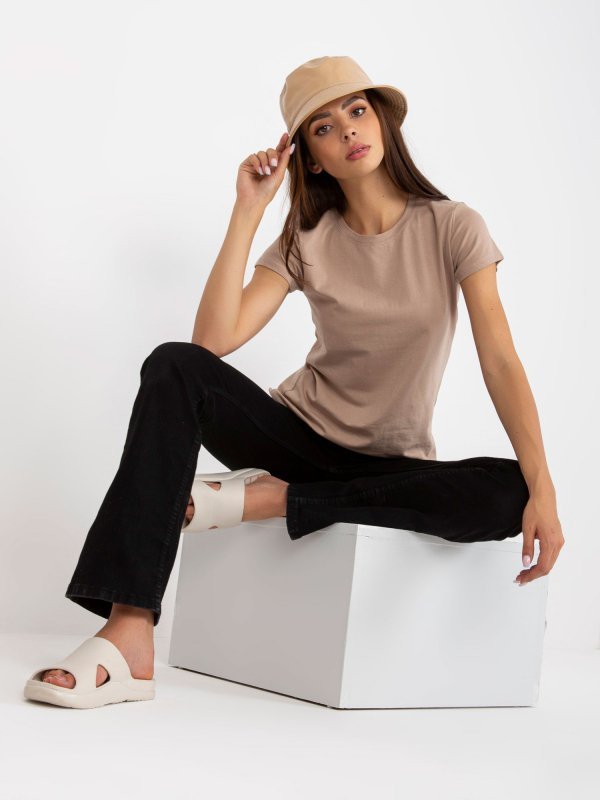 T-shirt-B-013.09P-beżowy rozmiar - L