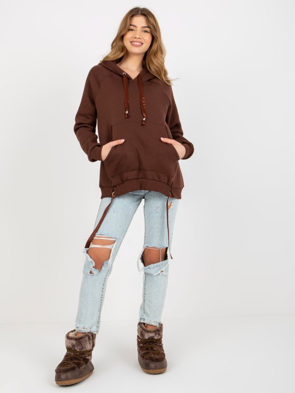 Bluza-TW-BL-BL-1003.95P-ciemny brązowy rozmiar - XL