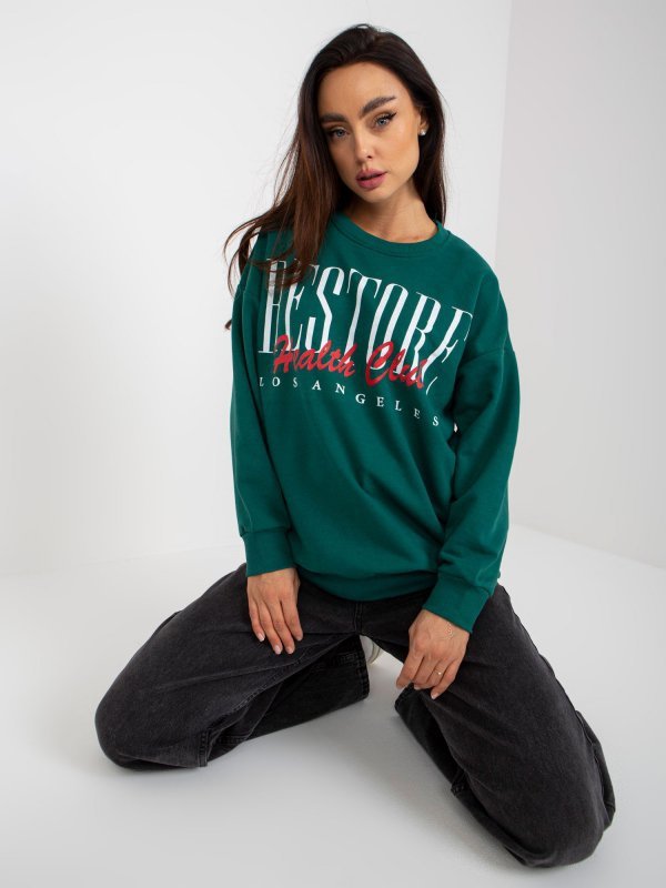 Bluza-EM-BL-7886.88-ciemny zielony rozmiar - L