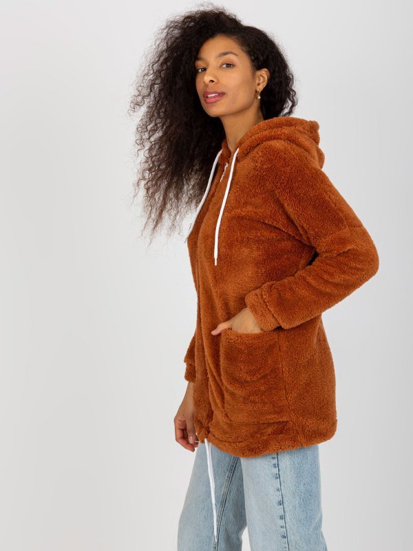 Bluza-RV-BL-8435.96P-jasny brązowy rozmiar - S/M