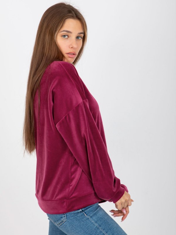 Bluzka-RP-BZ-8188.36X-fioletowy rozmiar - S/M